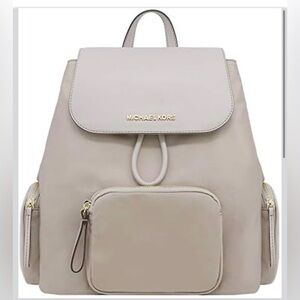 Michael Kors Abbey Large Cement Color Cargo Backpack